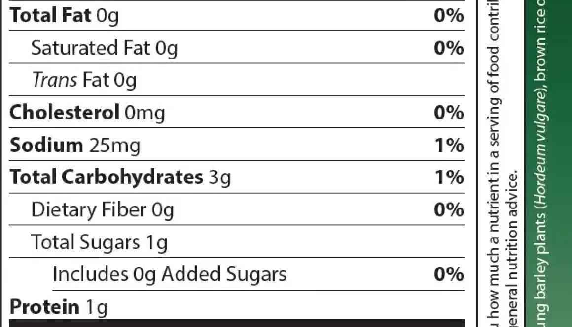 aim barleylife ingredients